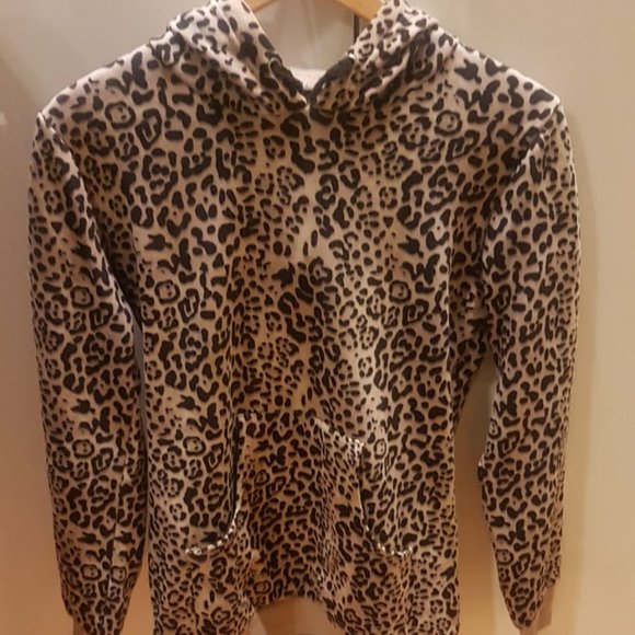 Women Cheetah Print Hoodie - Picture 1 of 6